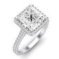 Mallow Diamond Matching Band Only (does Not Include Engagement Ring)   For Ring With Princess Center whitegold