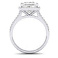 Mallow Diamond Matching Band Only (does Not Include Engagement Ring)   For Ring With Princess Center whitegold