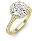 Mallow Diamond Matching Band Only (does Not Include Engagement Ring)   For Ring With Round Center yellowgold