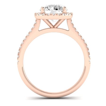 Mallow Diamond Matching Band Only (does Not Include Engagement Ring)   For Ring With Round Center rosegold