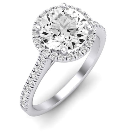 Mallow Diamond Matching Band Only (does Not Include Engagement Ring)   For Ring With Round Center whitegold