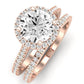 Mallow Diamond Matching Band Only (does Not Include Engagement Ring)   For Ring With Round Center rosegold