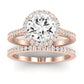 Mallow Diamond Matching Band Only (does Not Include Engagement Ring)   For Ring With Round Center rosegold