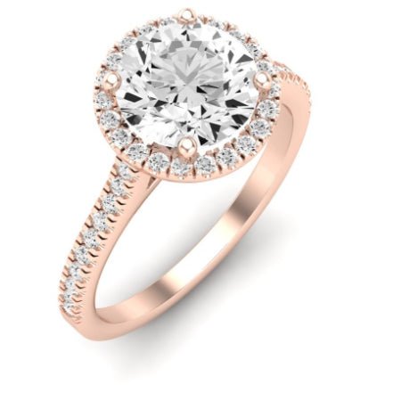 Mallow Diamond Matching Band Only (does Not Include Engagement Ring)   For Ring With Round Center rosegold