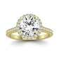 Mallow Diamond Matching Band Only (does Not Include Engagement Ring)   For Ring With Round Center yellowgold