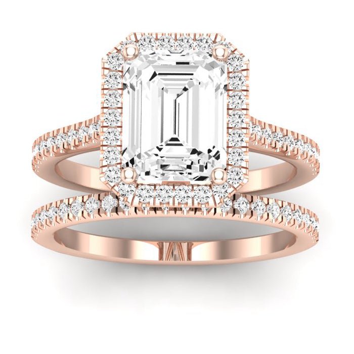 Mallow Emerald Diamond Bridal Set (Lab Grown Igi Cert) rosegold