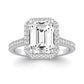 Mallow Emerald Diamond Bridal Set (Lab Grown Igi Cert) whitegold