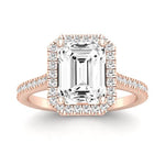 Mallow Emerald Diamond Bridal Set (Lab Grown Igi Cert) rosegold