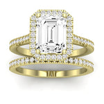 Mallow Emerald Diamond Bridal Set (Lab Grown Igi Cert) yellowgold