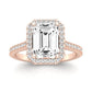 Mallow Emerald Diamond Bridal Set (Lab Grown Igi Cert) rosegold