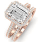 Mallow Emerald Diamond Bridal Set (Lab Grown Igi Cert) rosegold