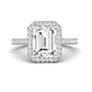 Mallow Emerald Diamond Bridal Set (Lab Grown Igi Cert) whitegold