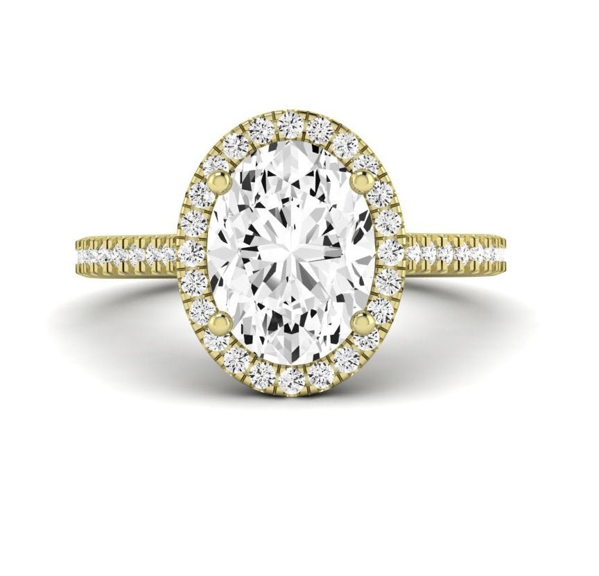 Mallow Oval Diamond Engagement Ring (Lab Grown Igi Cert) yellowgold