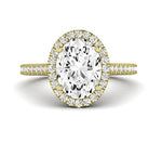 Mallow Oval Diamond Engagement Ring (Lab Grown Igi Cert) yellowgold
