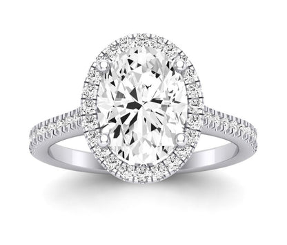 Mallow Oval Diamond Engagement Ring (Lab Grown Igi Cert) whitegold