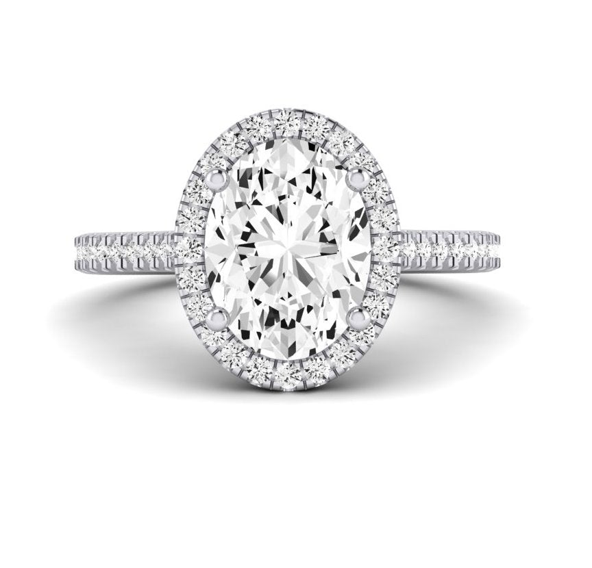 Mallow Oval Diamond Engagement Ring (Lab Grown Igi Cert) whitegold