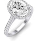 Mallow Oval Diamond Engagement Ring (Lab Grown Igi Cert) whitegold