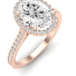 Mallow Oval Diamond Engagement Ring (Lab Grown Igi Cert) rosegold