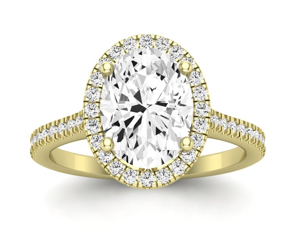 Mallow Oval Diamond Engagement Ring (Lab Grown Igi Cert) yellowgold