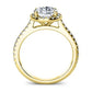 Mallow Round Diamond Engagement Ring (Lab Grown Igi Cert) yellowgold