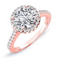 Mallow Round Diamond Engagement Ring (Lab Grown Igi Cert) rosegold