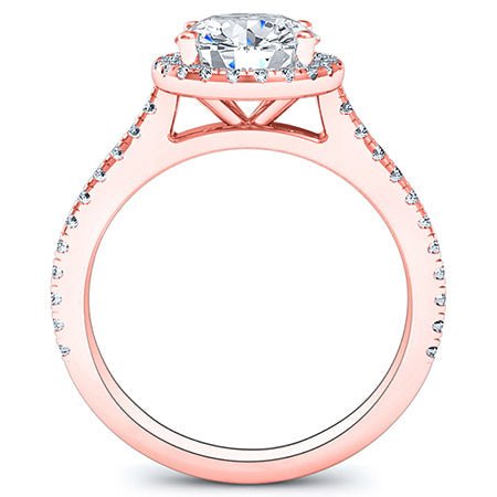 Mallow Round Diamond Engagement Ring (Lab Grown Igi Cert) rosegold