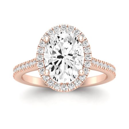 Mallow Moissanite Matching Band Only (does Not Include Engagement Ring)   For Ring With Oval Center rosegold