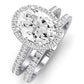 Mallow Moissanite Matching Band Only (does Not Include Engagement Ring)   For Ring With Oval Center whitegold