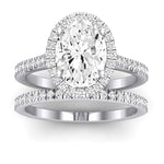 Mallow Oval Diamond Bridal Set (Lab Grown Igi Cert) whitegold