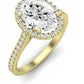 Mallow Oval Diamond Engagement Ring (Lab Grown Igi Cert) yellowgold