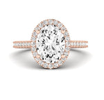 Mallow Oval Diamond Engagement Ring (Lab Grown Igi Cert) rosegold