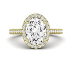 Mallow Oval Diamond Engagement Ring (Lab Grown Igi Cert) yellowgold