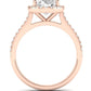 Mallow Oval Diamond Engagement Ring (Lab Grown Igi Cert) rosegold