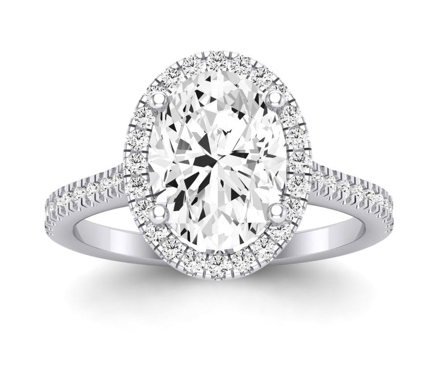 3.00 ct - Mallow - Oval Moissanite Engagement Ring