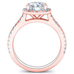 Mallow Round Diamond Engagement Ring (Lab Grown Igi Cert) rosegold