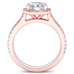 Mallow Round Diamond Engagement Ring (Lab Grown Igi Cert) rosegold