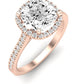 Mallow Cushion Diamond Engagement Ring (Lab Grown Igi Cert) rosegold