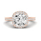 Mallow Cushion Diamond Engagement Ring (Lab Grown Igi Cert) rosegold