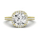 Mallow Cushion Diamond Engagement Ring (Lab Grown Igi Cert) yellowgold