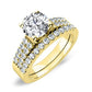 Malva Diamond Matching Band Only (engagement Ring Not Included) For Ring With Round Center yellowgold