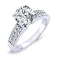 Malva Diamond Matching Band Only (engagement Ring Not Included) For Ring With Round Center whitegold