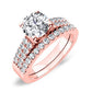 Malva Round Diamond Bridal Set (Lab Grown Igi Cert) rosegold