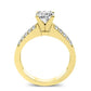 Malva Moissanite Matching Band Only (engagement Ring Not Included) For Ring With Cushion Center yellowgold