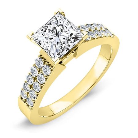 Malva Princess Moissanite Bridal Set yellowgold