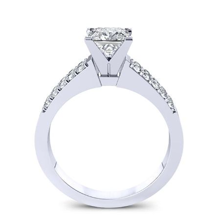 Malva Princess Moissanite Bridal Set whitegold