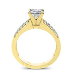 Malva Princess Moissanite Engagement Ring yellowgold