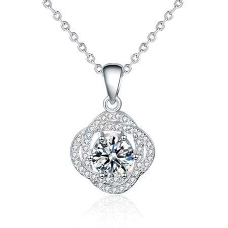 Marge Diamond Necklace (Clarity Enhanced) whitegold