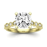 Marigold Diamond Matching Band Only (does Not Include Engagement Ring) For Ring With Cushion Center yellowgold