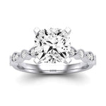 Marigold Diamond Matching Band Only (does Not Include Engagement Ring) For Ring With Cushion Center whitegold