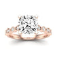 Marigold Diamond Matching Band Only (does Not Include Engagement Ring) For Ring With Cushion Center rosegold